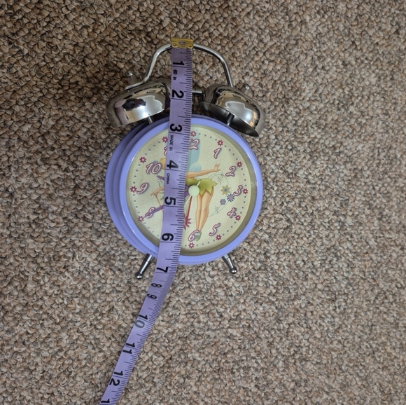 Disney Tinker Bell Fairy Vintage Style Alarm Clock EUC - Picture 6 of 6